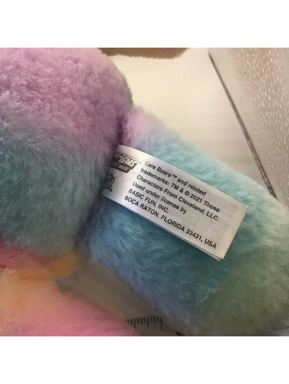 Care Bears Unlock The Magic Rainbow Heart Togetherness Plush TieDye Bear 11